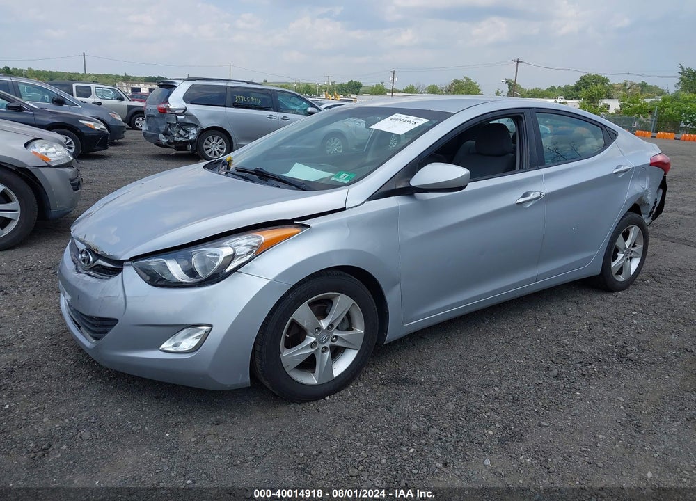 2012 HYUNDAI ELANTRA GLS PZEV VIN: 5NPDH4AE2CH123351