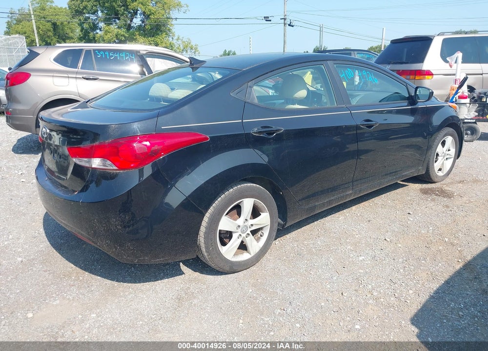 2012 HYUNDAI ELANTRA GLS VIN: 5NPDH4AE1CH104452