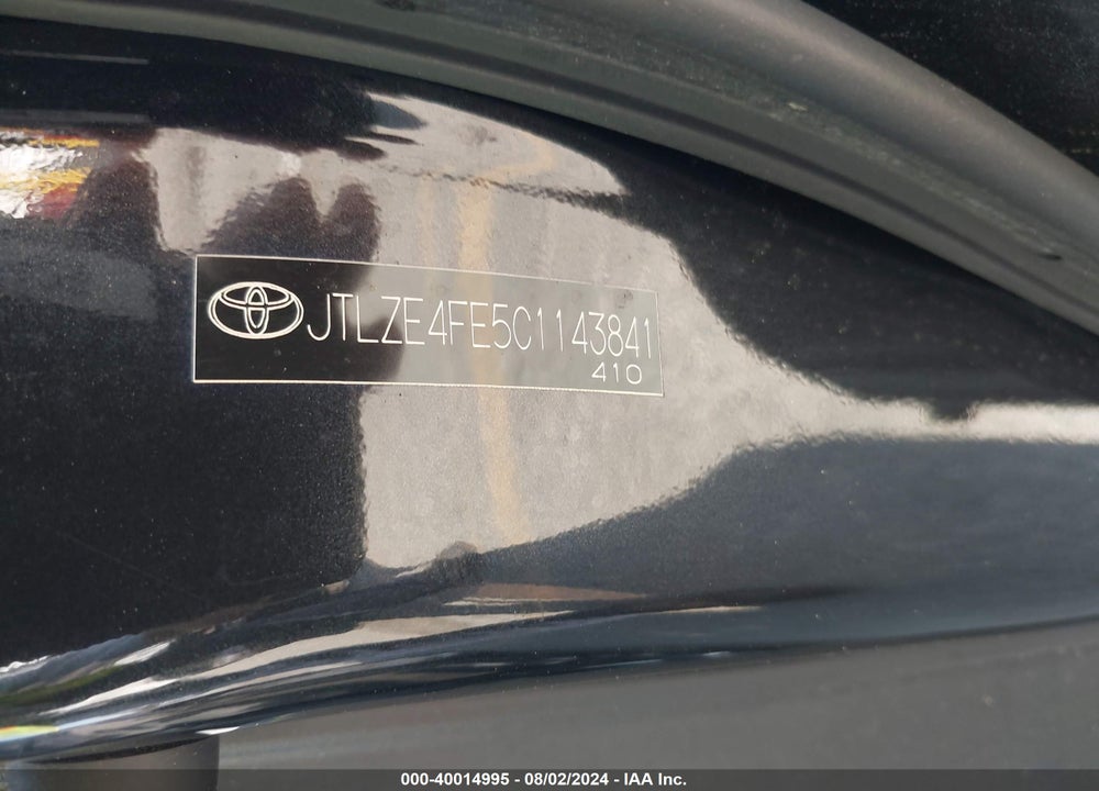 2012 SCION XB VIN: JTLZE4FE5C1143841