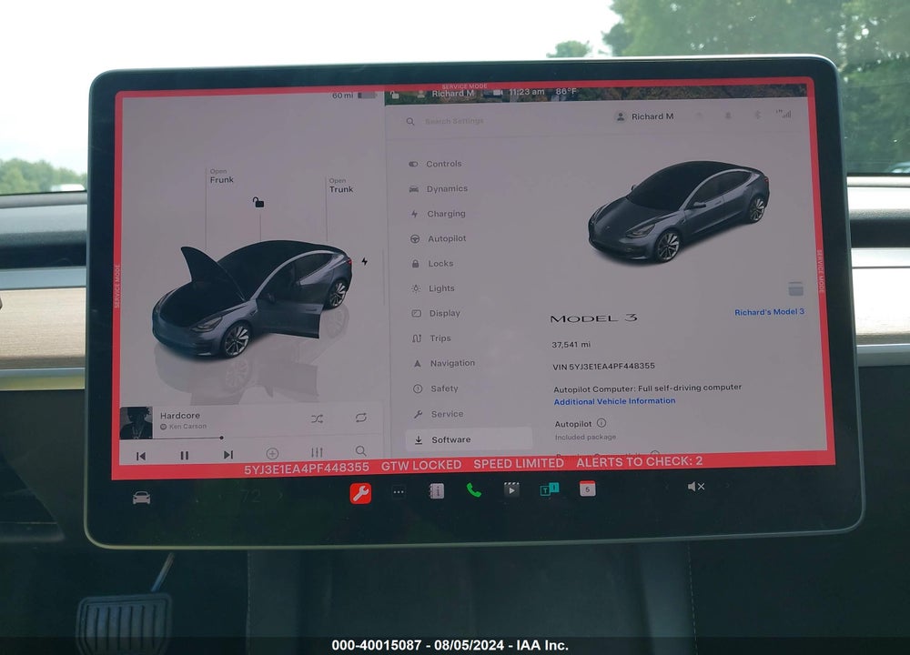 2023 TESLA MODEL 3 REAR-WHEEL DRIVE VIN: 5YJ3E1EA4PF448355