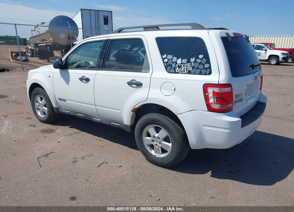 2008 FORD ESCAPE XLT VIN: 1FMCU93108KE78389