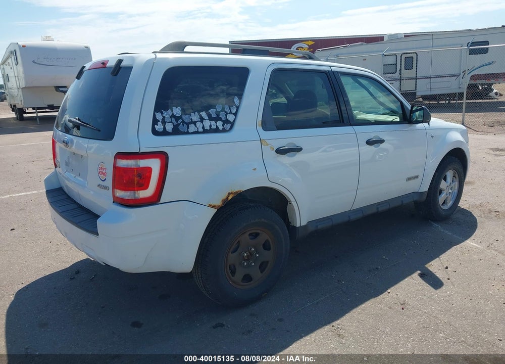 2008 FORD ESCAPE XLT VIN: 1FMCU93108KE78389