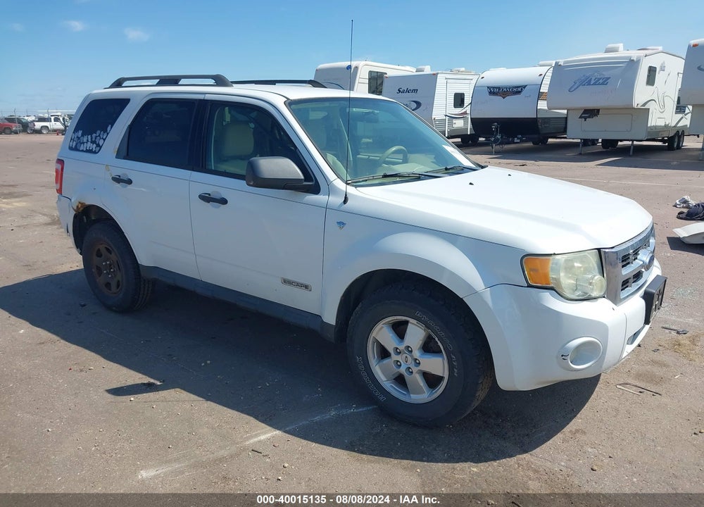 2008 FORD ESCAPE XLT VIN: 1FMCU93108KE78389