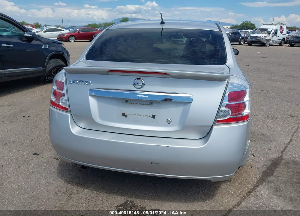 2012 NISSAN SENTRA 2.0 S VIN: 3N1AB6AP6CL732267