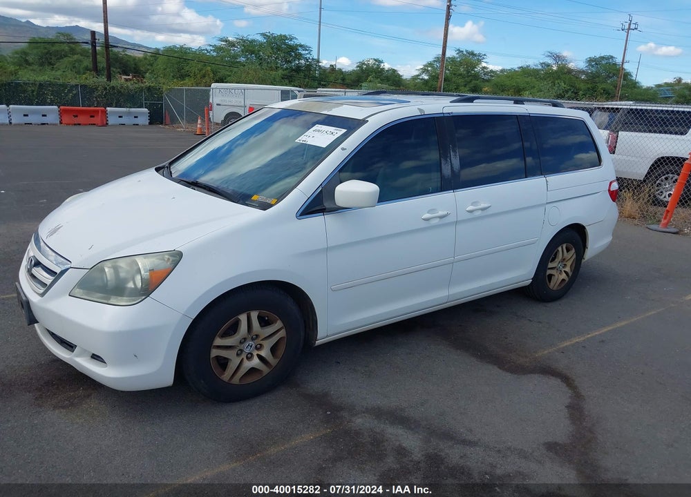 2006 HONDA ODYSSEY EX-L VIN: 5FNRL38756B037279