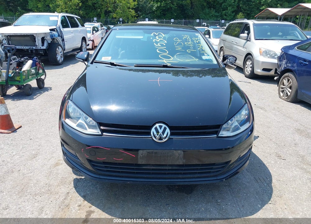 2016 VOLKSWAGEN GOLF TSI SE 4-DOOR VIN: 3VW217AU5GM035573