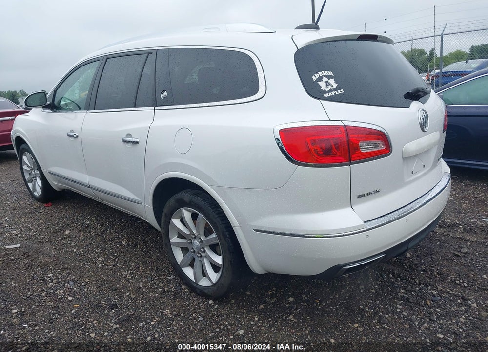 2016 BUICK ENCLAVE PREMIUM VIN: 5GAKRCKD7GJ176386