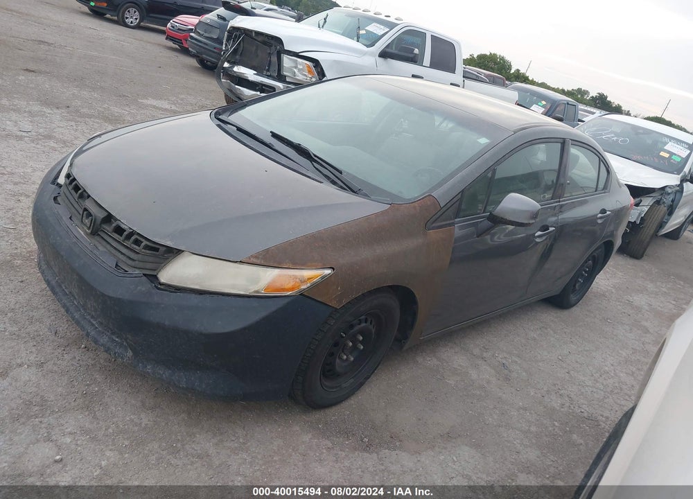 2012 HONDA CIVIC LX VIN: 2HGFB2F58CH599668