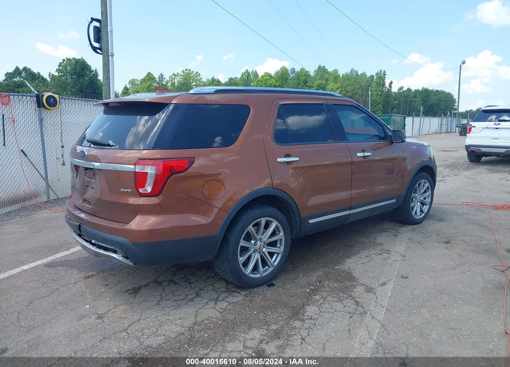 2017 FORD EXPLORER LIMITED VIN: 1FM5K8F81HGC93692