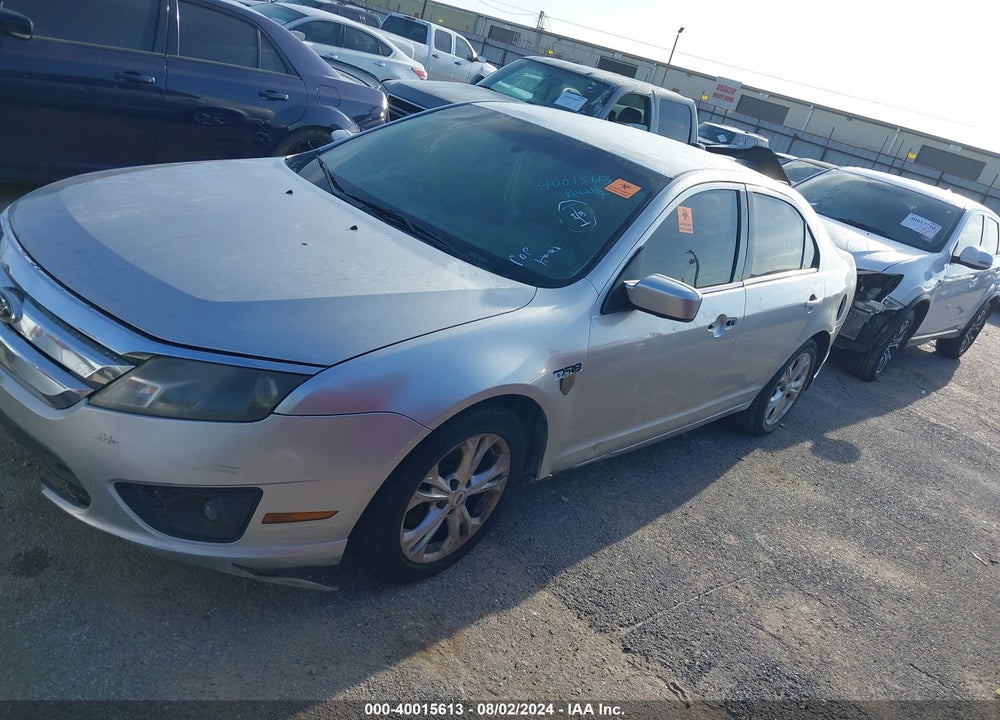 2012 FORD FUSION SE VIN: 3FAHP0HA1CR285331