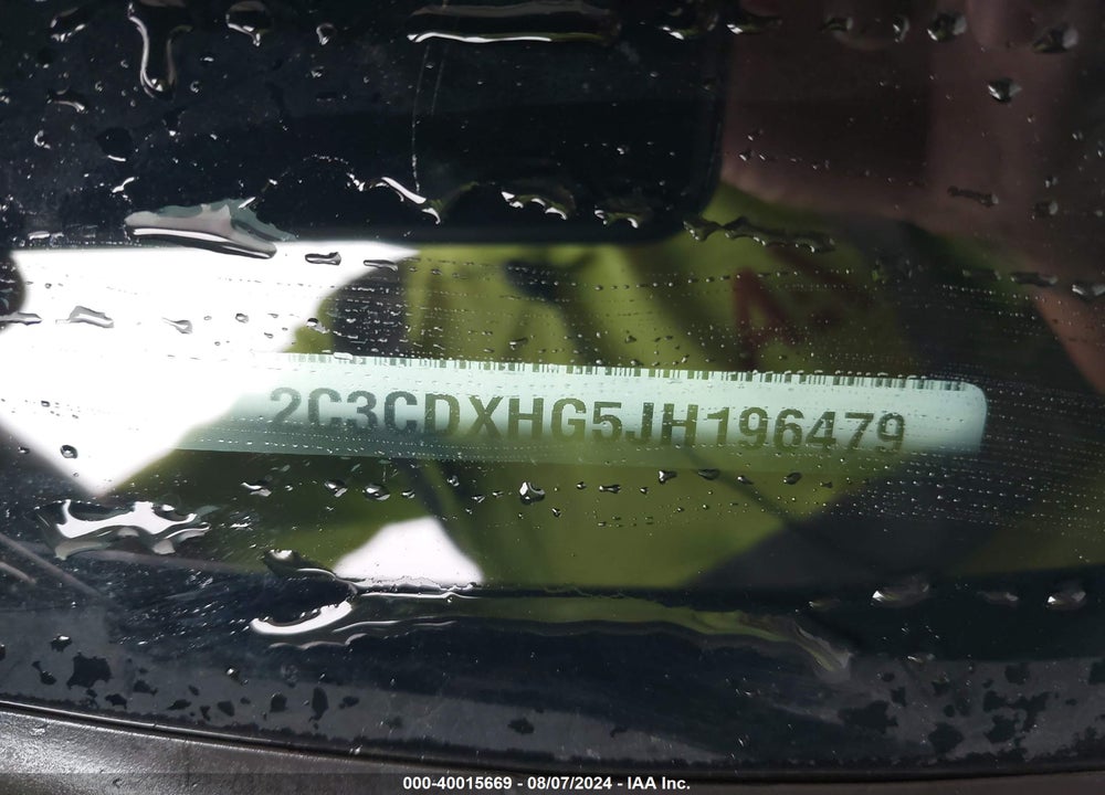 2018 DODGE CHARGER SXT PLUS RWD VIN: 2C3CDXHG5JH196479