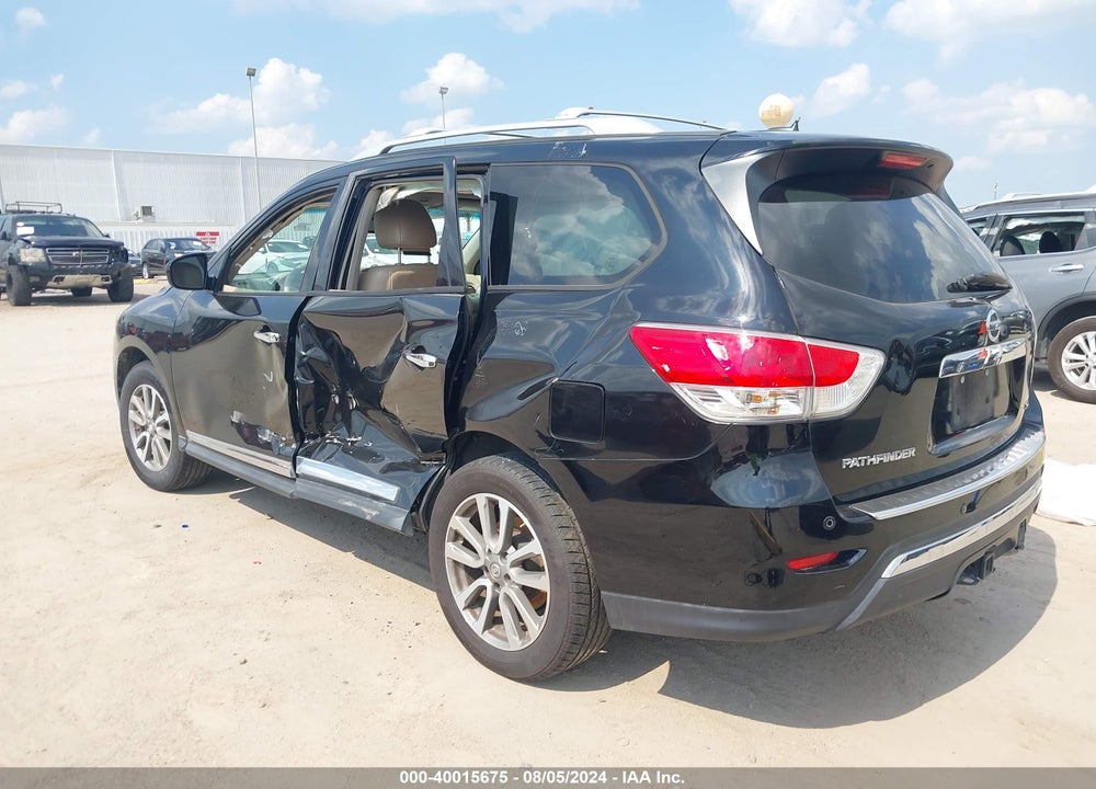 2013 NISSAN PATHFINDER SL VIN: 5N1AR2MN3DC646872