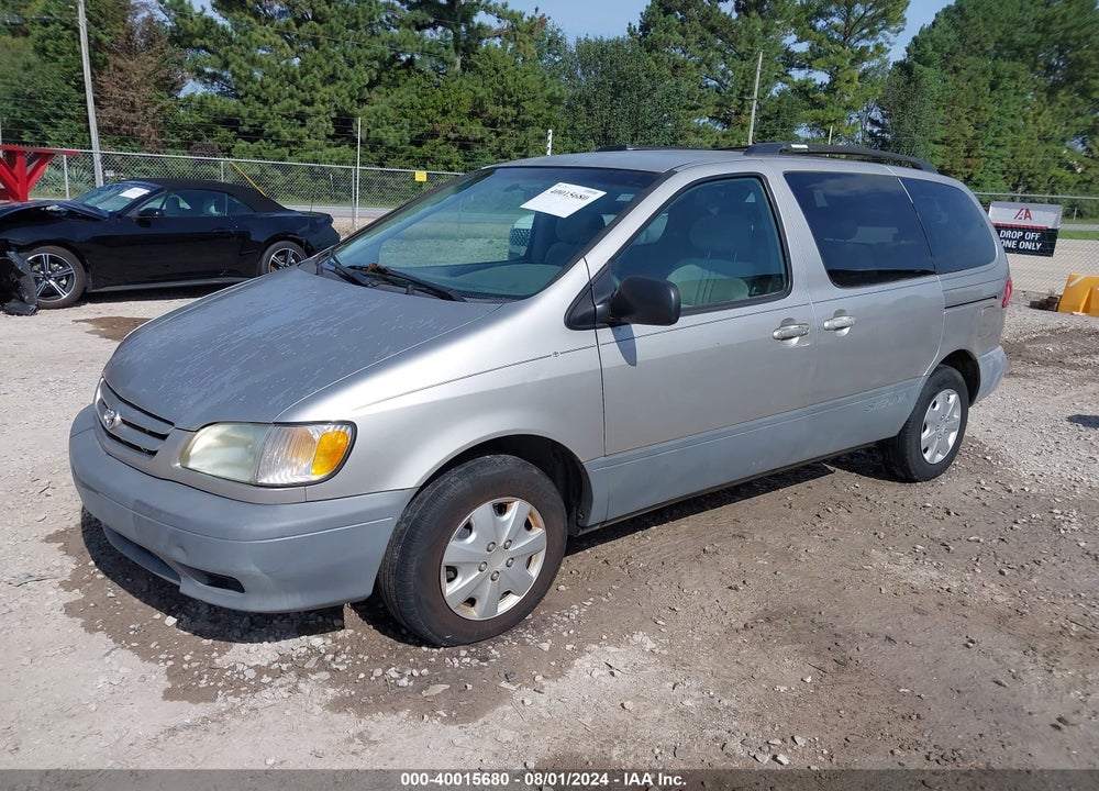 2003 TOYOTA SIENNA CE VIN: 4T3ZF19C33U540645