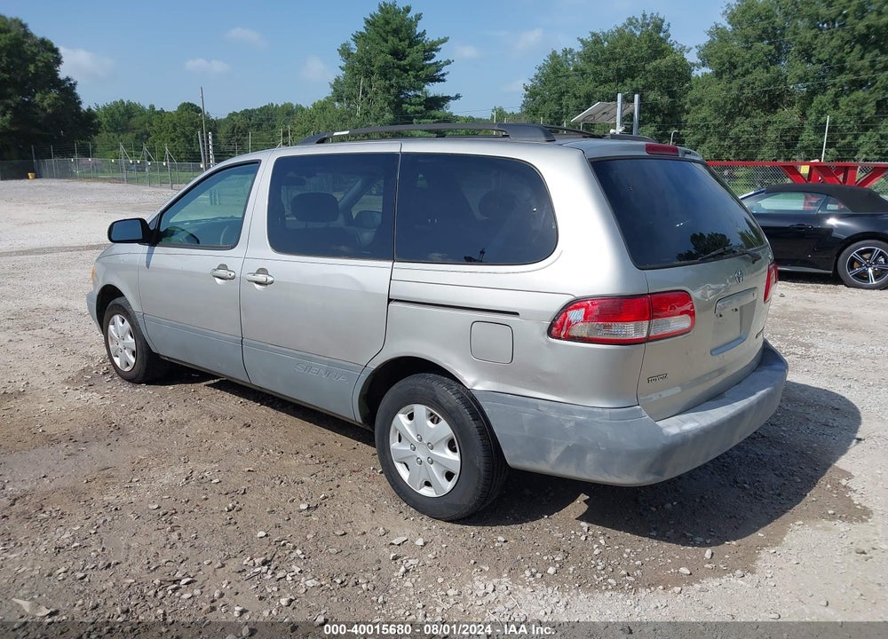 2003 TOYOTA SIENNA CE VIN: 4T3ZF19C33U540645