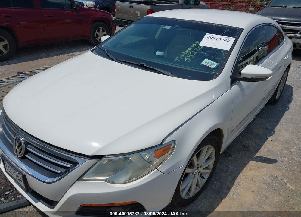 2010 VOLKSWAGEN CC SPORT VIN: WVWNN7AN9AE552708