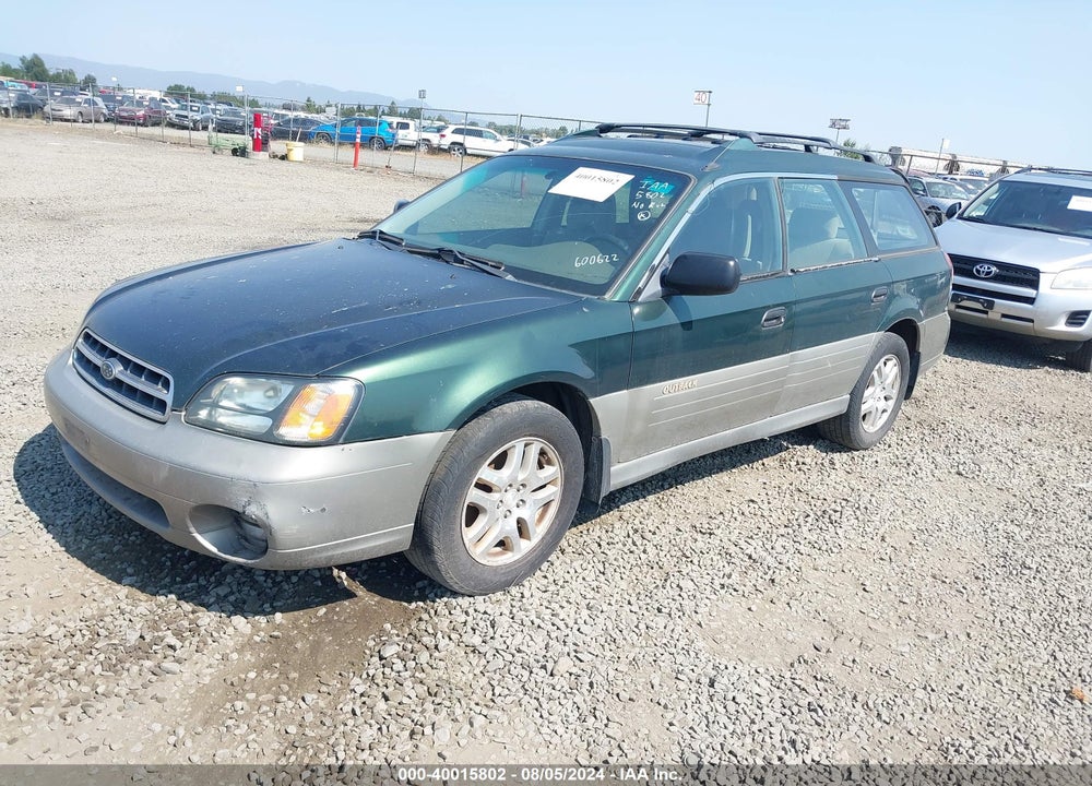 2001 SUBARU OUTBACK VIN: 4S3BH665817600622