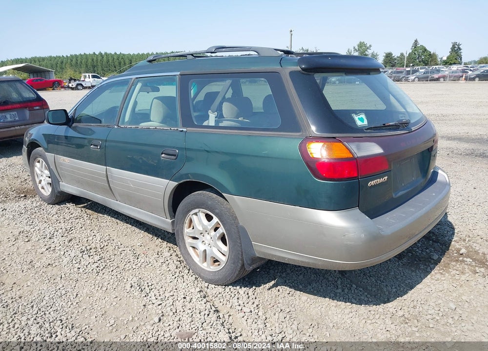 2001 SUBARU OUTBACK VIN: 4S3BH665817600622