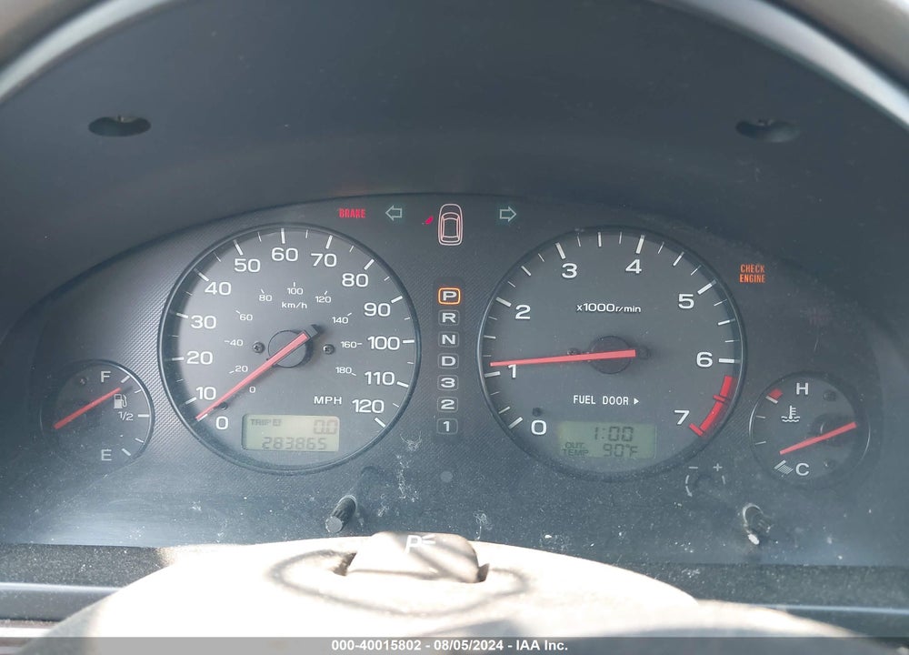 2001 SUBARU OUTBACK VIN: 4S3BH665817600622