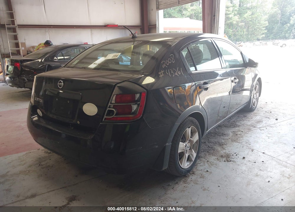 2008 NISSAN SENTRA 2.0S VIN: 3N1AB61E98L677299