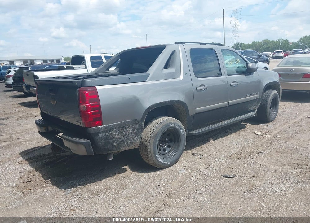 2007 CHEVROLET AVALANCHE 1500 LT VIN: 3GNFK12387G215205