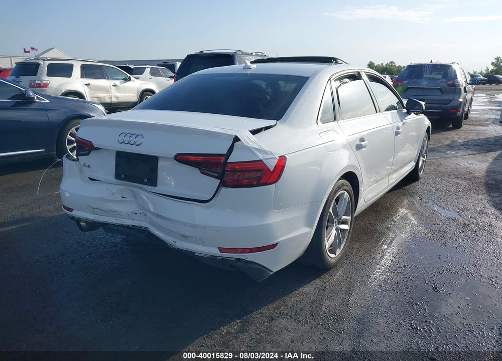 2017 AUDI A4 2.0T PREMIUM VIN: WAUGNAF43HN057868