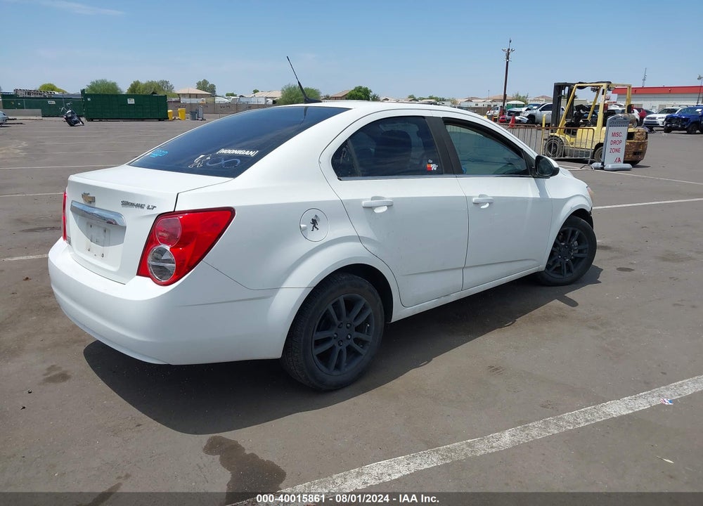 2013 CHEVROLET SONIC LT AUTO VIN: 1G1JC5SH8D4126996