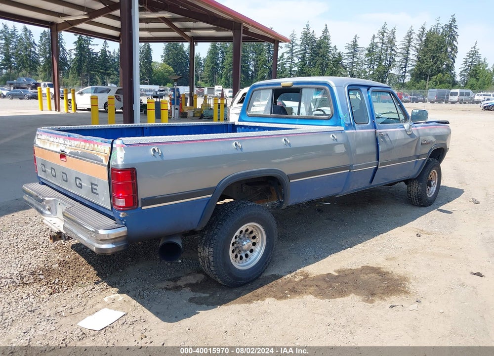 1993 DODGE W-SERIES W200/W250 VIN: 3B7KM23C0PM143648