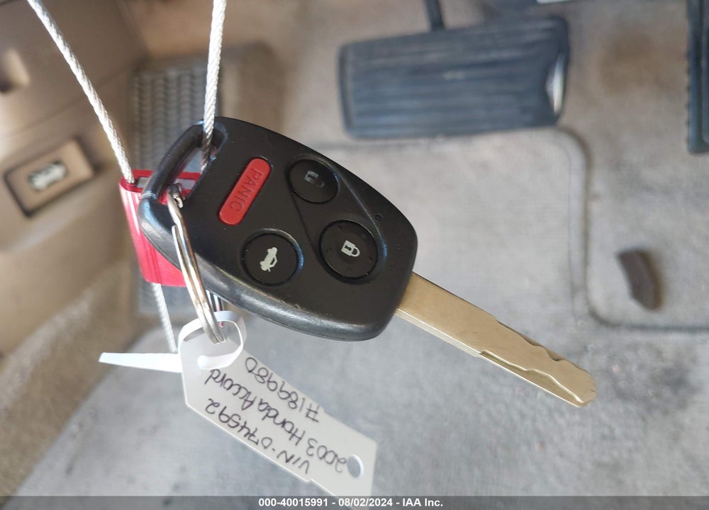 2003 HONDA ACCORD 2.4 EX VIN: 1HGCM56693A074592
