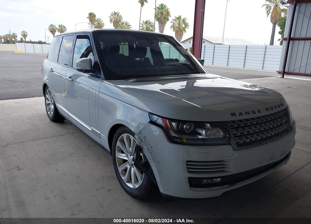 2016 LAND ROVER RANGE ROVER 3.0L V6 TURBOCHARGED DIESEL HSE TD6 VIN: SALGS2KF3GA244325