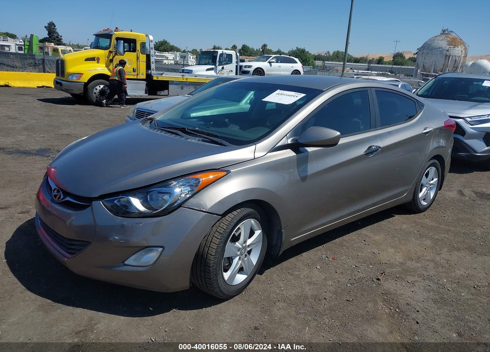 2013 HYUNDAI ELANTRA GLS VIN: 5NPDH4AE9DH255654
