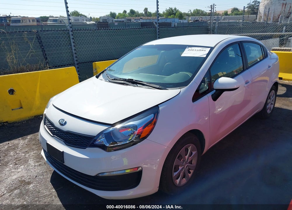 2016 KIA RIO LX VIN: KNADM4A3XG6598530