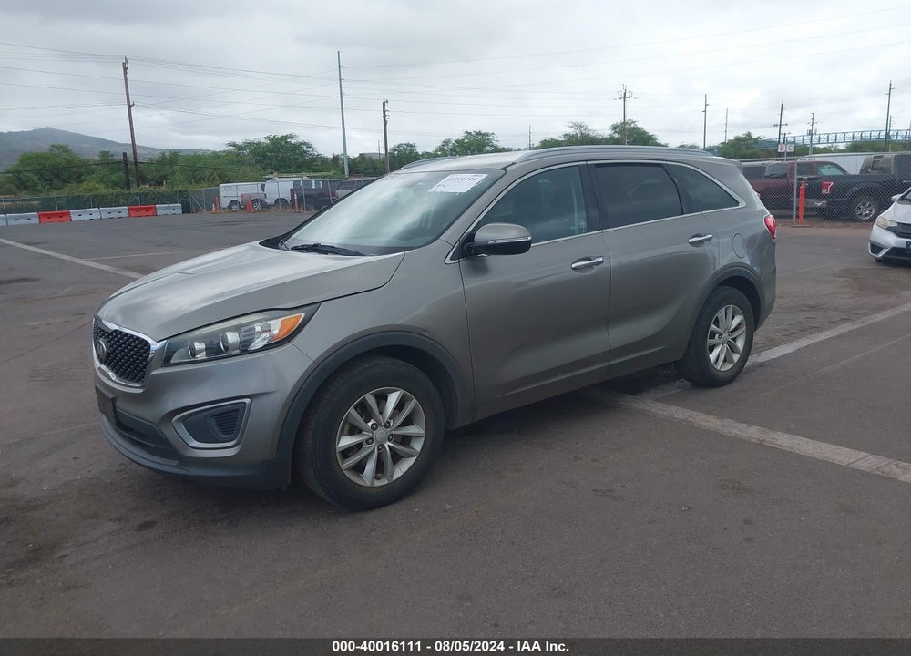2016 KIA SORENTO 2.4L LX VIN: 5XYPG4A37GG089855