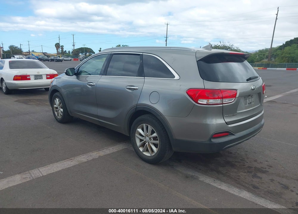 2016 KIA SORENTO 2.4L LX VIN: 5XYPG4A37GG089855