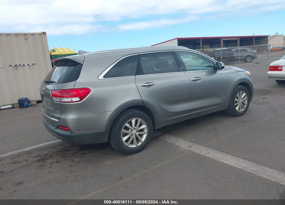 2016 KIA SORENTO 2.4L LX VIN: 5XYPG4A37GG089855