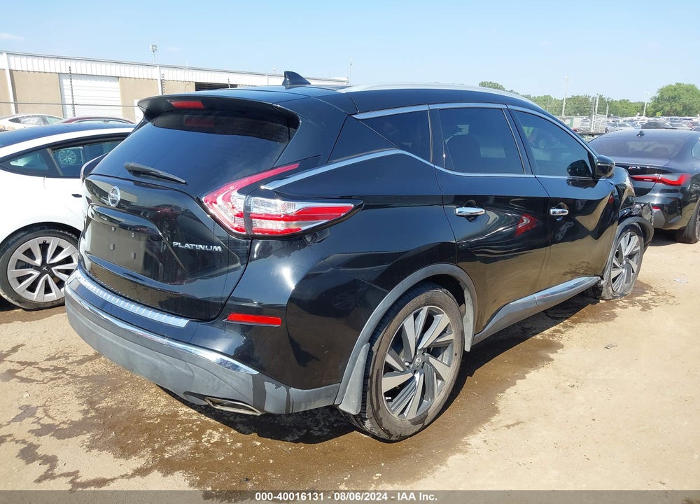 2018 NISSAN MURANO PLATINUM VIN: 5N1AZ2MG0JN109328