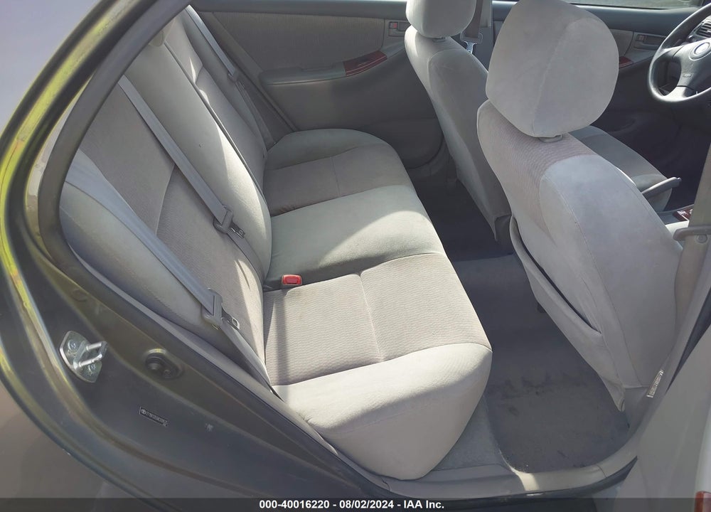 2008 TOYOTA COROLLA LE VIN: 2T1BR32E68C939535