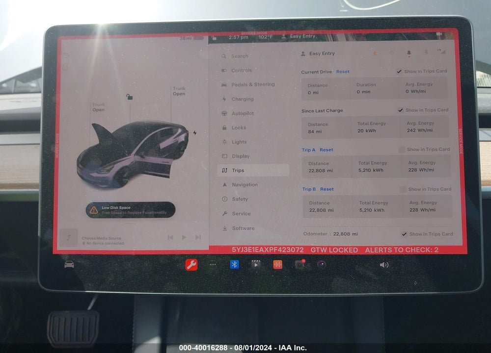 2023 TESLA MODEL 3 REAR-WHEEL DRIVE VIN: 5YJ3E1EAXPF423072