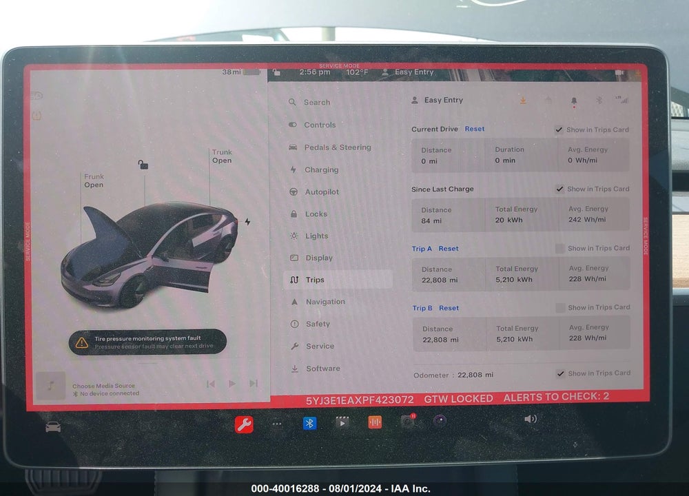 2023 TESLA MODEL 3 REAR-WHEEL DRIVE VIN: 5YJ3E1EAXPF423072