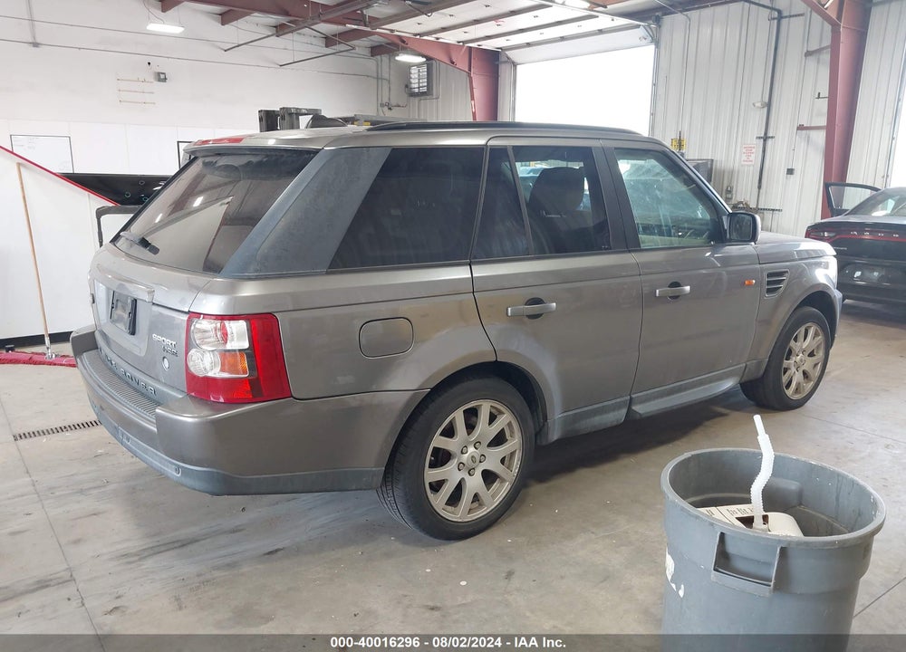 2008 LAND ROVER RANGE ROVER SPORT HSE VIN: SALSK25478A128969