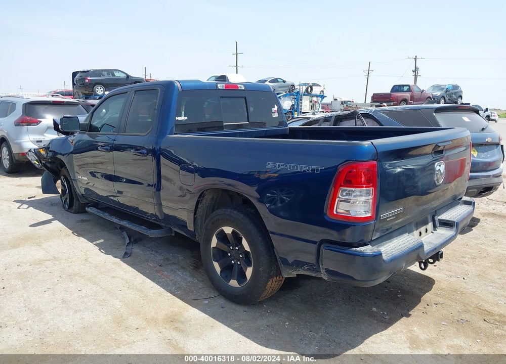 2023 RAM 1500 BIG HORN QUAD CAB 4X2 6'4 BOX VIN: 1C6RREBT2PN553156