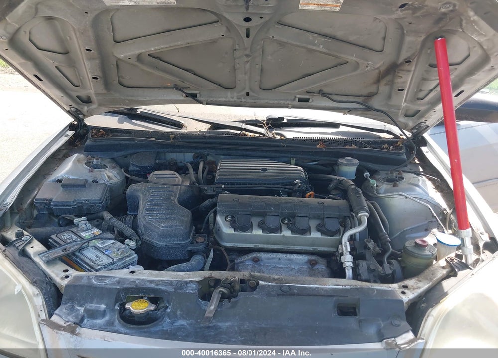 2001 HONDA CIVIC LX VIN: JHMES16581S008523