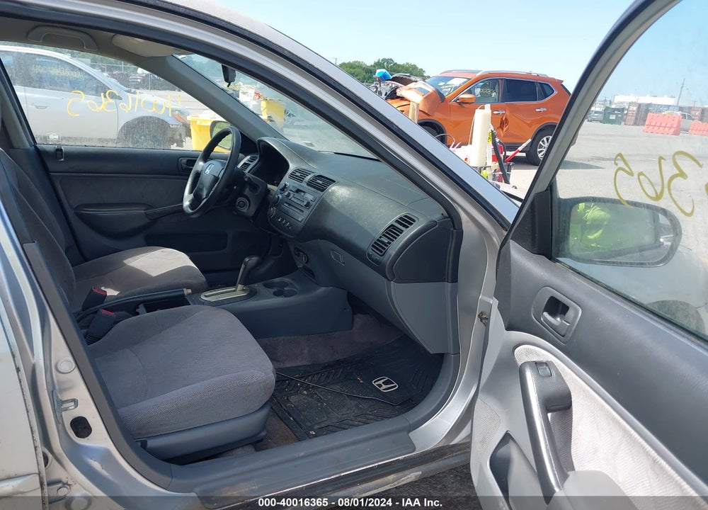2001 HONDA CIVIC LX VIN: JHMES16581S008523