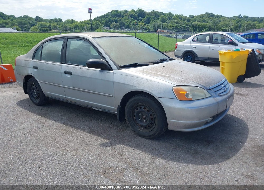 2001 HONDA CIVIC LX VIN: JHMES16581S008523