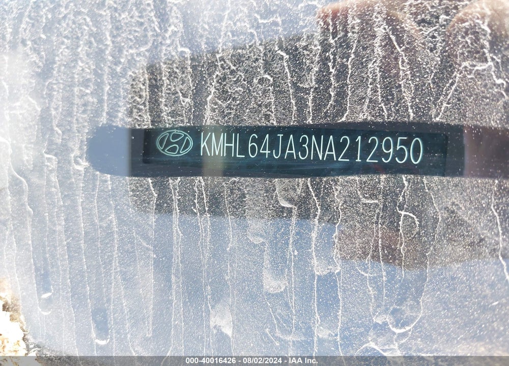 2022 HYUNDAI SONATA SEL VIN: KMHL64JA3NA212950