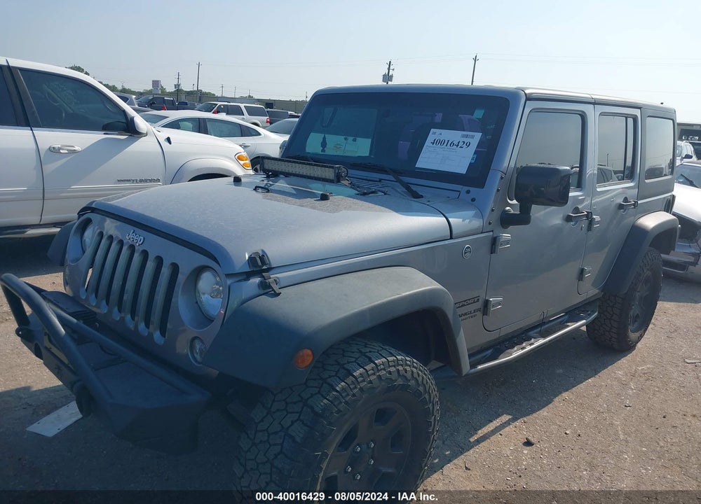 2016 JEEP WRANGLER UNLIMITED SPORT VIN: 1C4BJWDG6GL252120