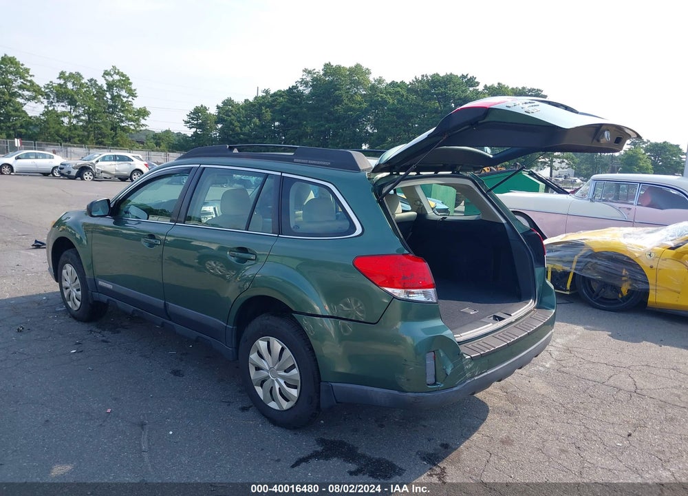 2010 SUBARU OUTBACK 2.5I VIN: 4S4BRBAC0A3370217