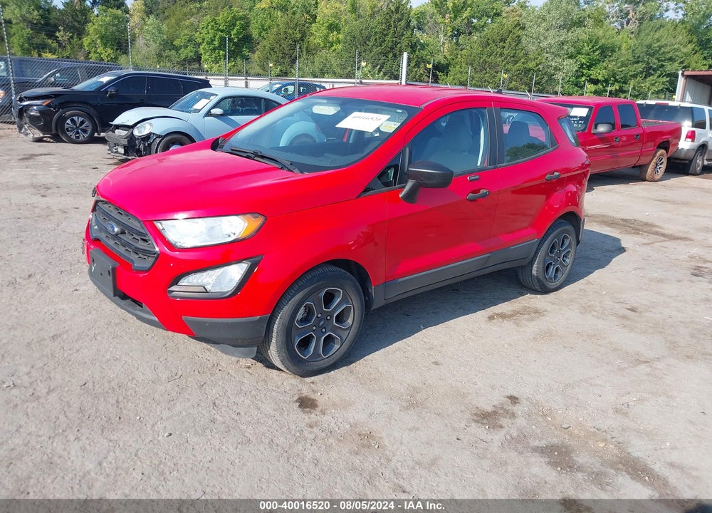 2020 FORD ECOSPORT S VIN: MAJ3S2FE3LC361379