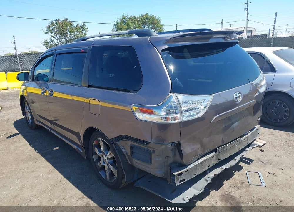2011 TOYOTA SIENNA SE VIN: 5TDXK3DC9BS159534