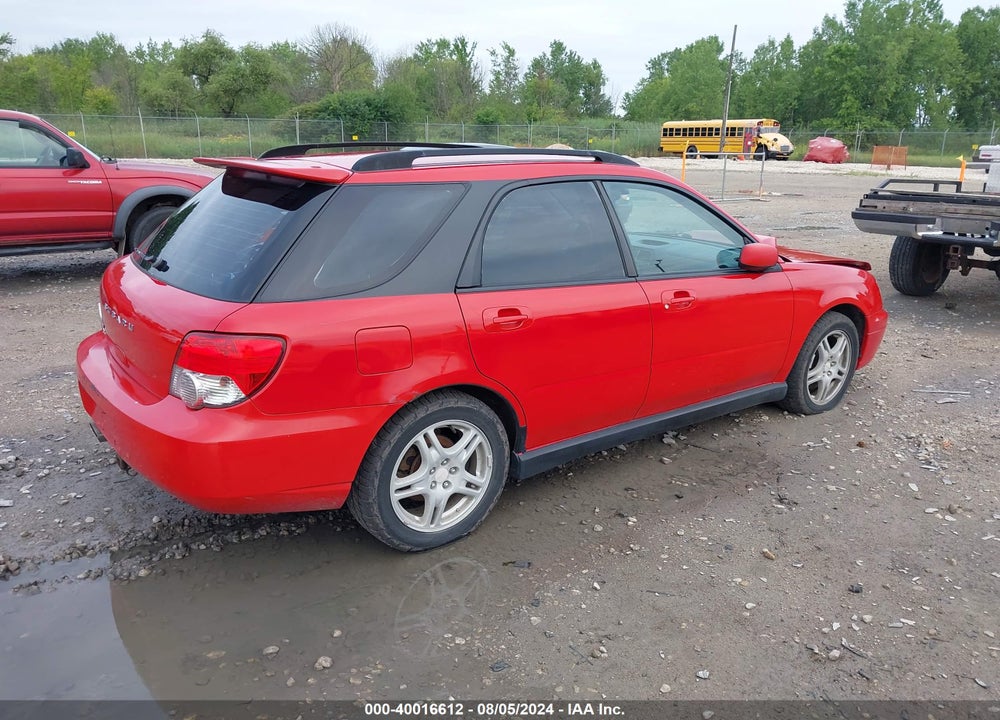2004 SUBARU IMPREZA WRX VIN: JF1GG29604H800176