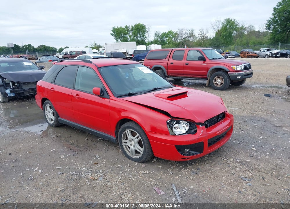 2004 SUBARU IMPREZA WRX VIN: JF1GG29604H800176